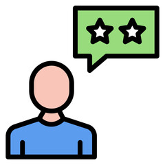 Customer Feedback icon vector image. Can be used for Market Research.