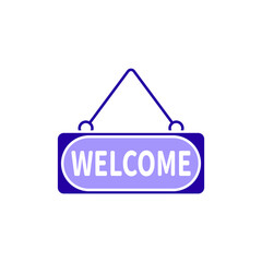 Icon a welcome, isolated against a clean background.
