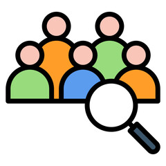 Research Team icon vector image. Can be used for Market Research.