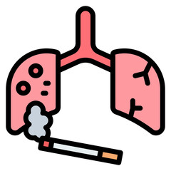 Smoking Effects icon vector image. Can be used for Smoking.