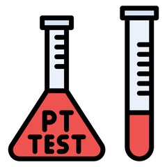 Prothrombin Time icon vector image. Can be used for Medical Tests.