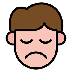 Guilty icon vector image. Can be used for Human Emotions.
