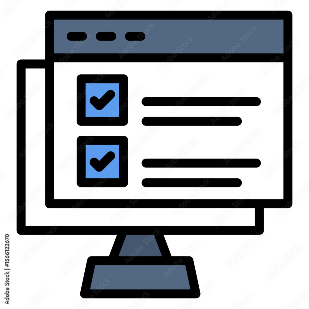 Poster feature selection icon vector image. can be used for data science.