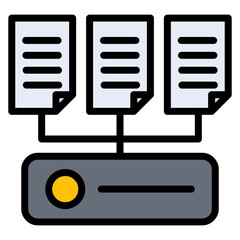 Fototapeta premium Data Collection icon vector image. Can be used for Data Science.