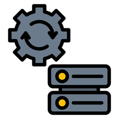 Data Integration icon vector image. Can be used for Data Science.