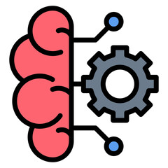 Deep Learning icon vector image. Can be used for Data Science.
