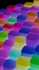 Obraz premium a colorful pattern of cubes