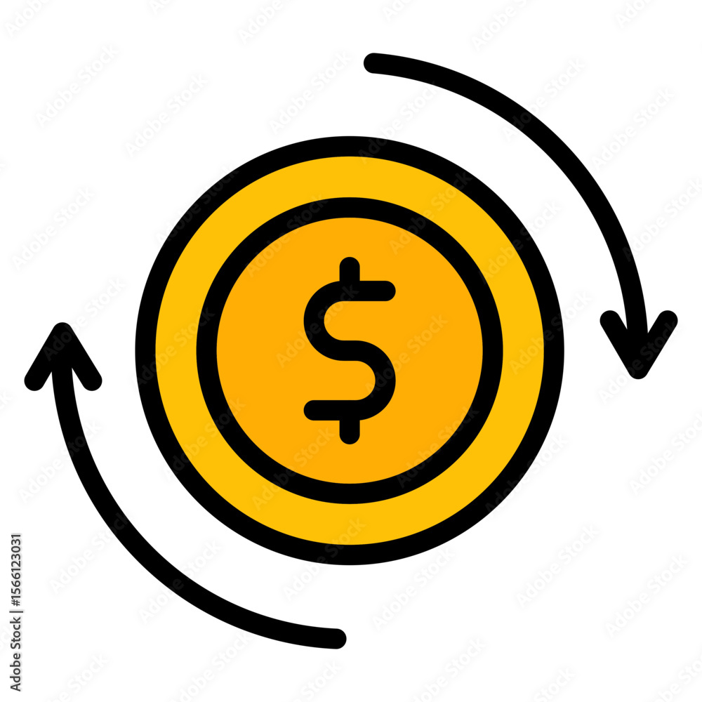 Aufkleber roi icon vector image. can be used for data science.