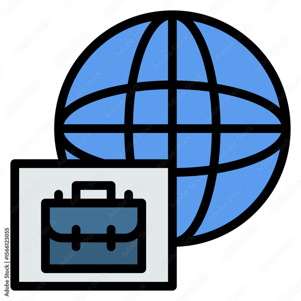 Poster business icon vector image. can be used for data science.