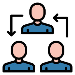 Collaboration icon vector image. Can be used for Data Science.