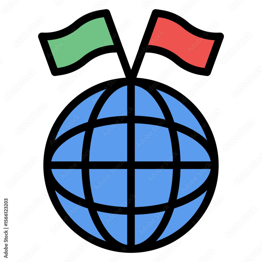 Poster diplomacy icon vector image. can be used for data science.
