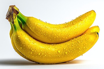 Ripe Yellow Bananas Freshly Displayed for Consumption