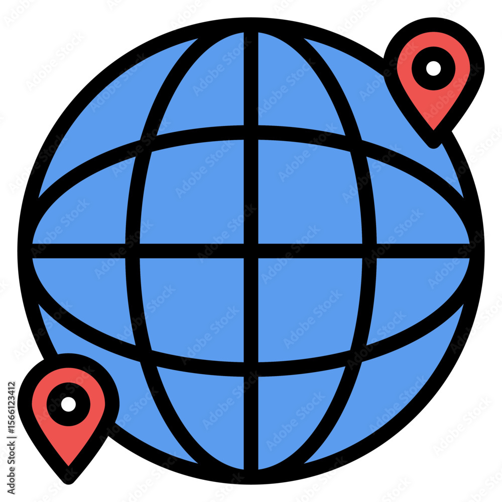 Poster international icon vector image. can be used for data science.