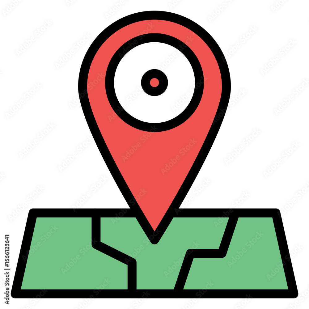 Poster navigation icon vector image. can be used for data science.