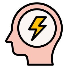 Anxiety icon vector image. Can be used for Burnout.