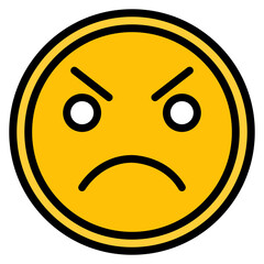 Frustration icon vector image. Can be used for Burnout.