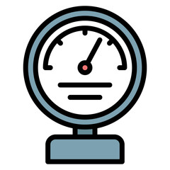 Pressure Gauge icon vector image. Can be used for Burnout.