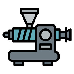 Extruder icon vector image. Can be used for 3d Printing.