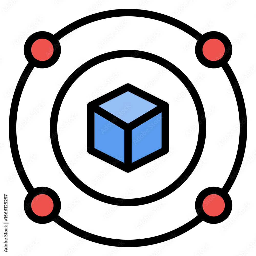 Poster support structures icon vector image. can be used for 3d printing.