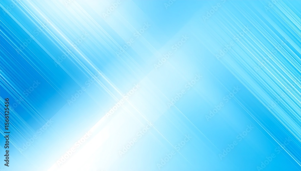 Poster Abstract Blue Background with Diagonal Lines.