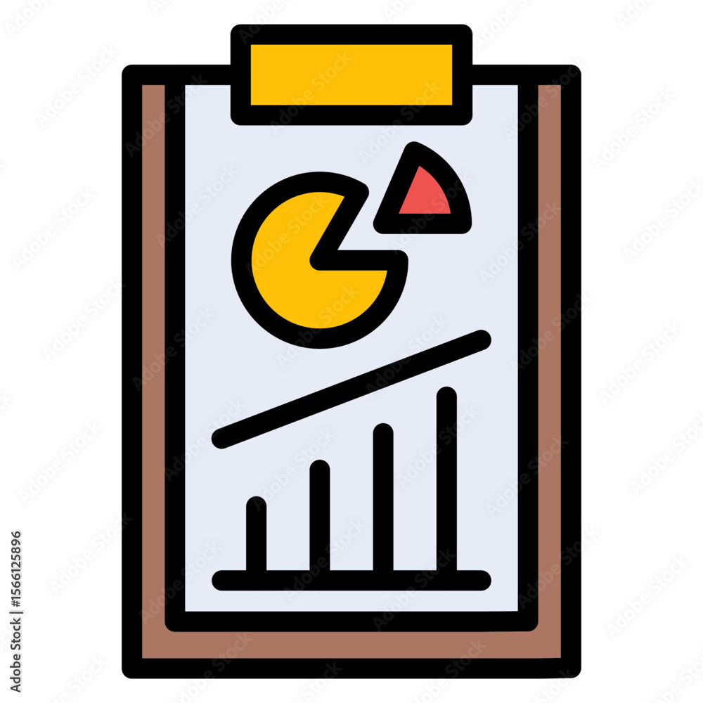 Poster audit report icon vector image. can be used for business audit.