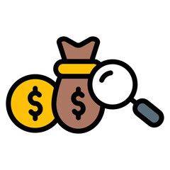 Asset Inspection icon vector image. Can be used for Business Audit.