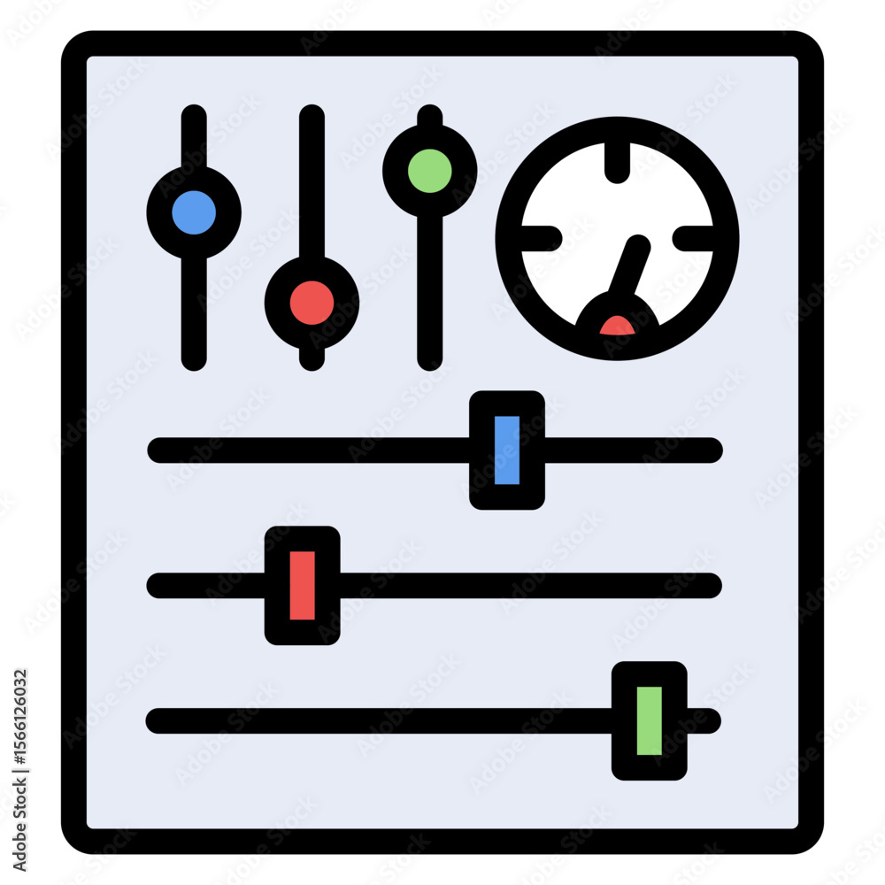 Poster control systems icon vector image. can be used for business audit.