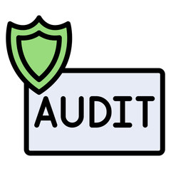 Cybersecurity Audit icon vector image. Can be used for Business Audit.