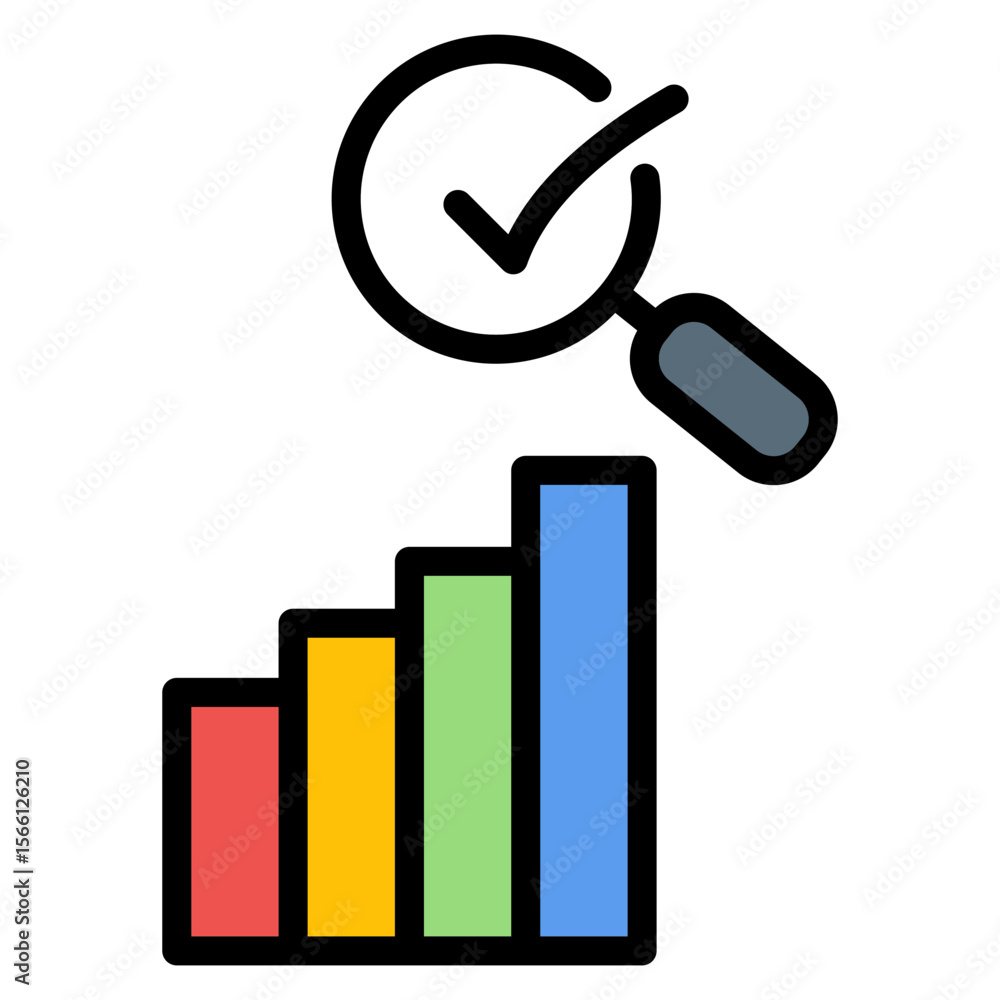 Poster external audit icon vector image. can be used for business audit.
