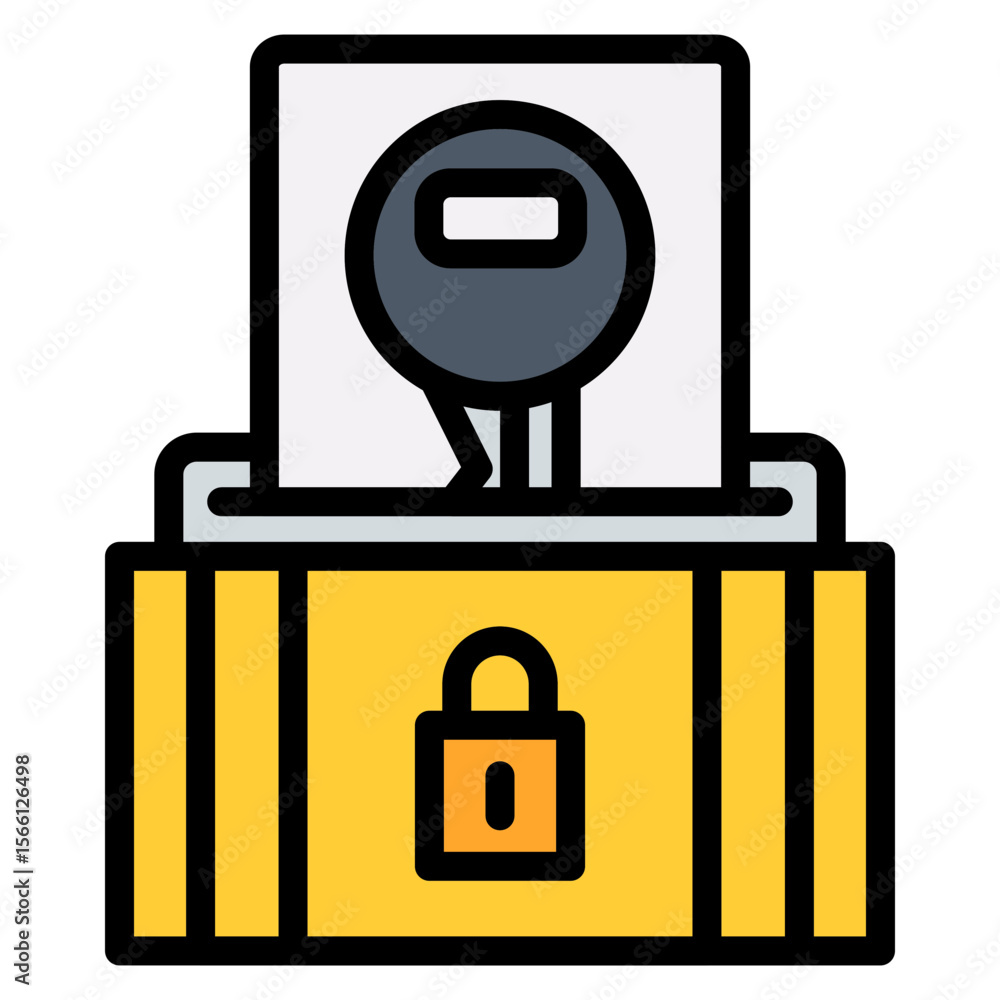 Poster access control icon vector image. can be used for locksmith.
