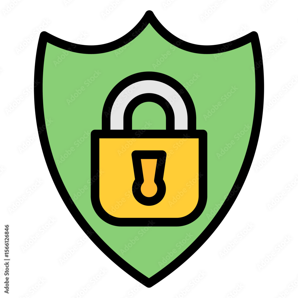 Poster security system icon vector image. can be used for locksmith.