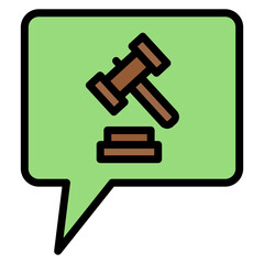 Legal Advice icon vector image. Can be used for Legal Services.