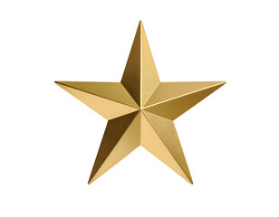 Obraz premium This brilliant golden star, a timeless emblem of achievement, shines with a captivating metallic luster.