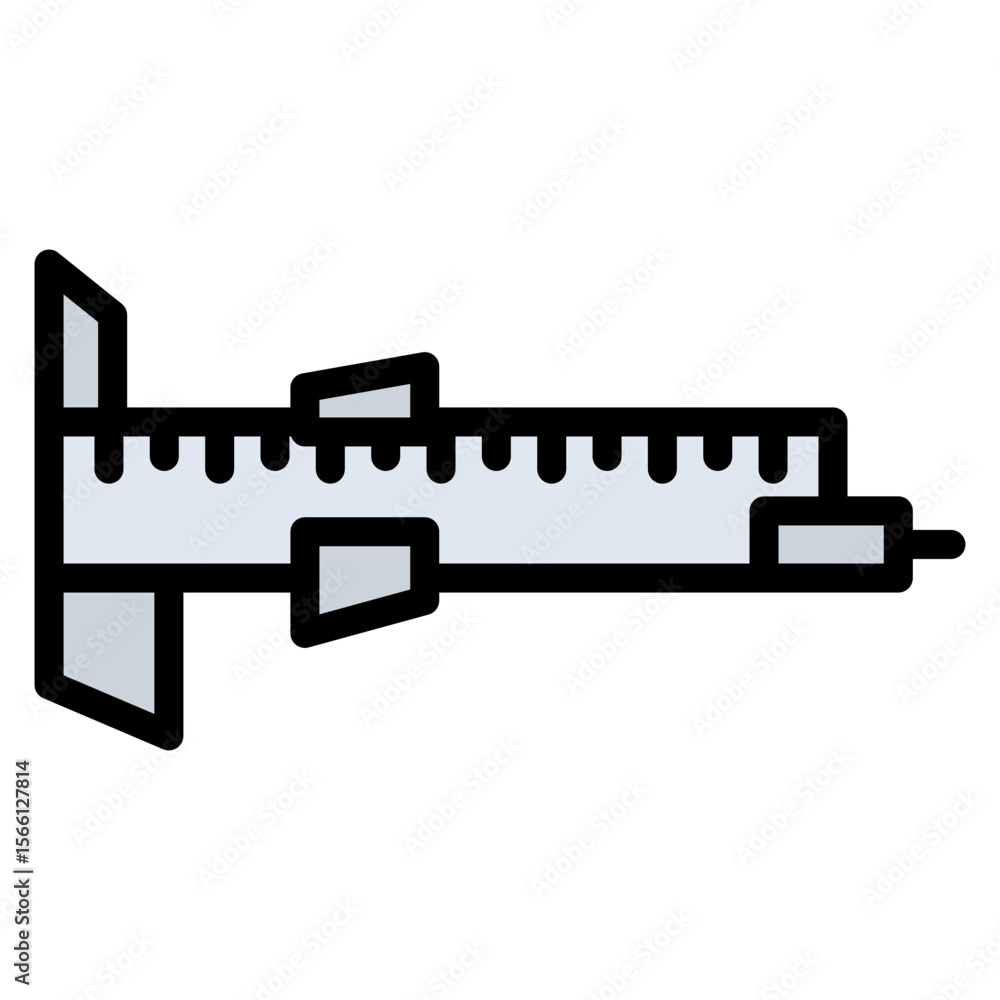 Poster calipers icon vector image. can be used for engineer in mechanics.