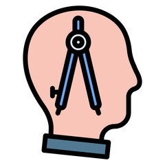 Drafting Symbol icon vector image. Can be used for Engineer in Mechanics.