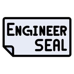 Engineer Seal icon vector image. Can be used for Engineer in Mechanics.