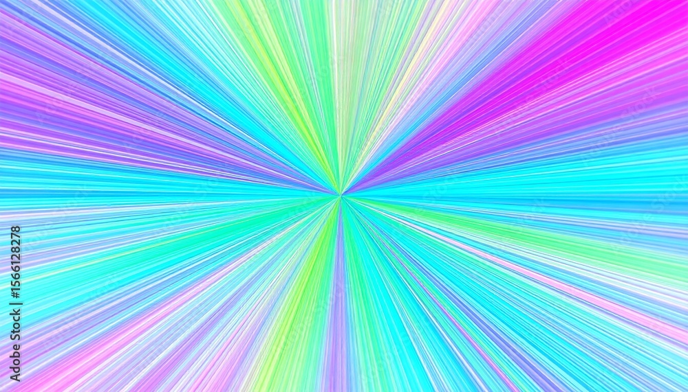 Poster abstract colorful radial burst background.