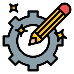 Technical Design icon vector image. Can be used for Engineer in Mechanics.