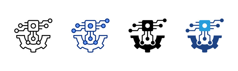 Deep Learning icon sheet multiple style collection
