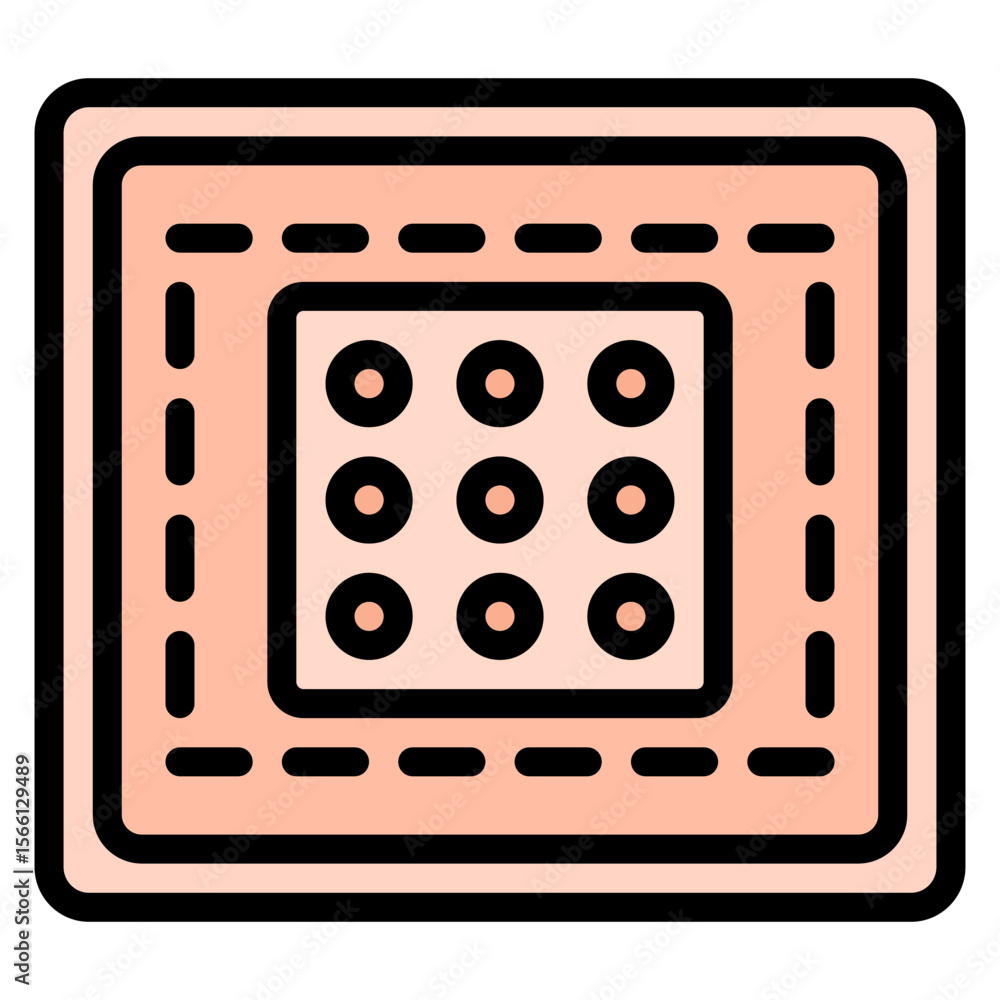 Poster patch icon vector image. can be used for crafting.