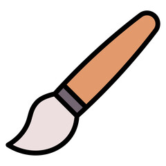 Paintbrush icon vector image. Can be used for Crafting.