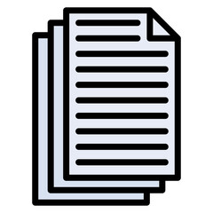 Paper icon vector image. Can be used for Crafting.