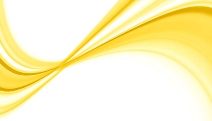 Abstract gold flowing curves on white.