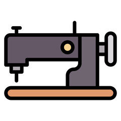 Sewing Machine icon vector image. Can be used for Crafting.