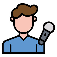 Rockstar icon vector image. Can be used for Rock and Roll.