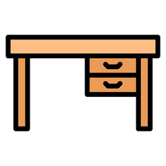 Desk icon vector image. Can be used for Raising Children.