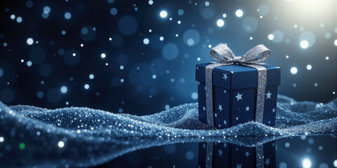 Midnight Blue & Silver Starburst - A dramatic blend of midnight blue with silver starbursts, ideal for New Year's Eve