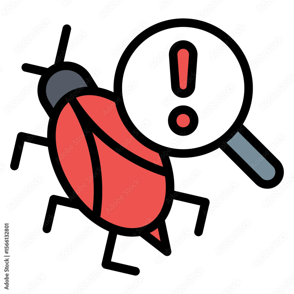 Poster malware icon vector image. can be used for information security.