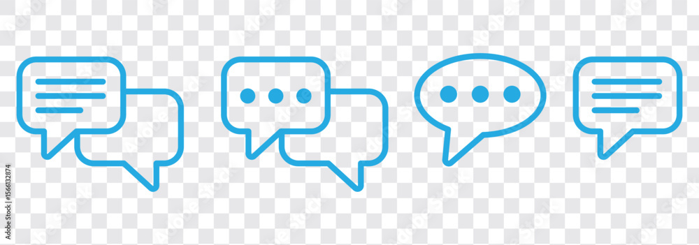 Canvas Prints chat bubble message icon sign vector