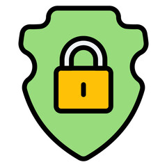 Secure Badge icon vector image. Can be used for Information Security.